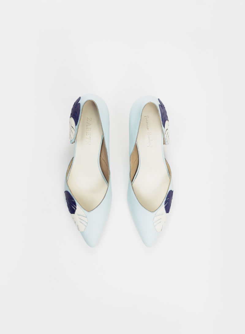 scarpin branco feito a mão costela de adão zabeth