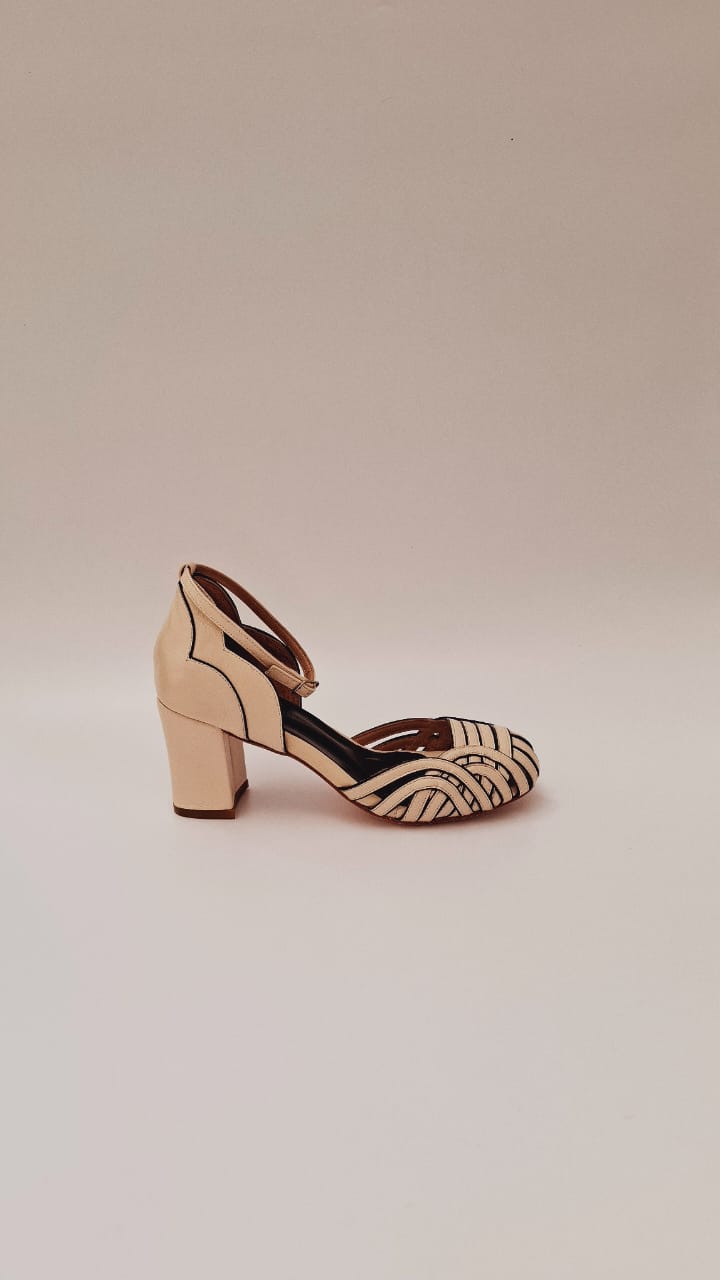 Peep Toe Bruna aveia
