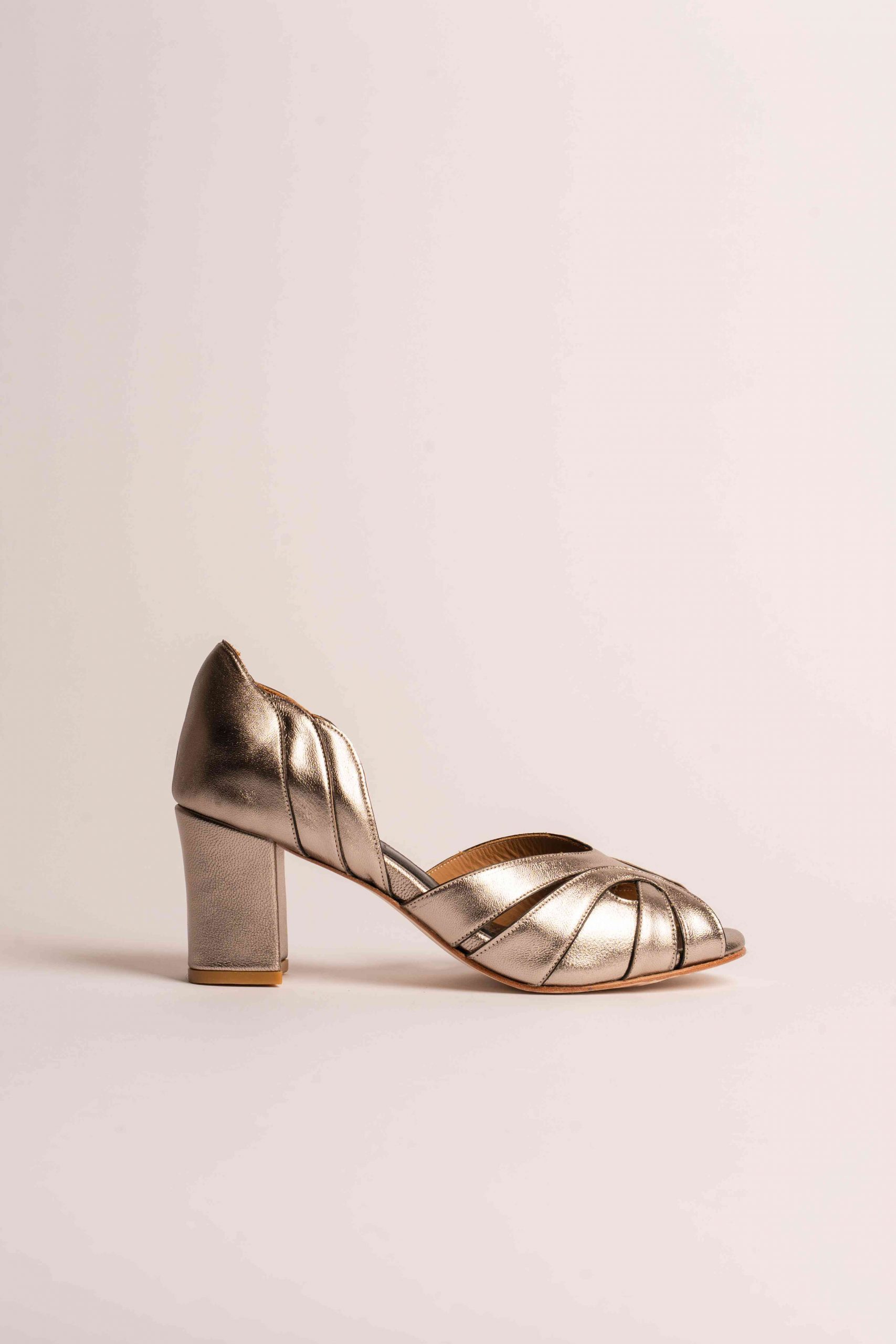 peep toe Alice prata velho